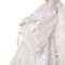 Glitzhome® 16" White Faux Fur Christmas Angel Tree Topper
